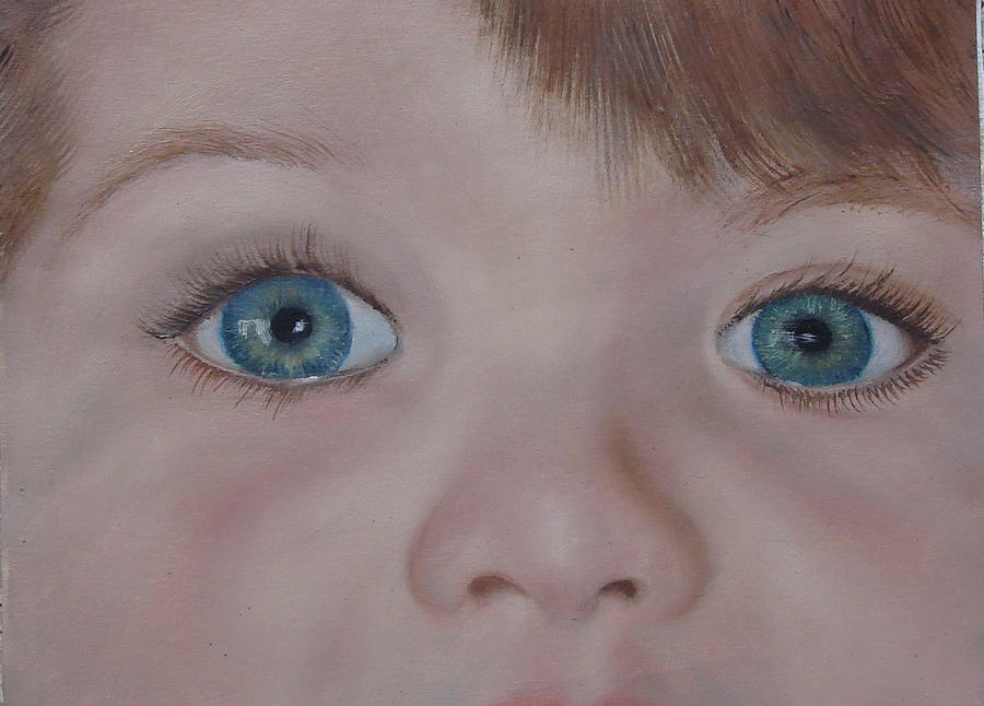 Eyes Painting - Eyes of a child by Darlene Green