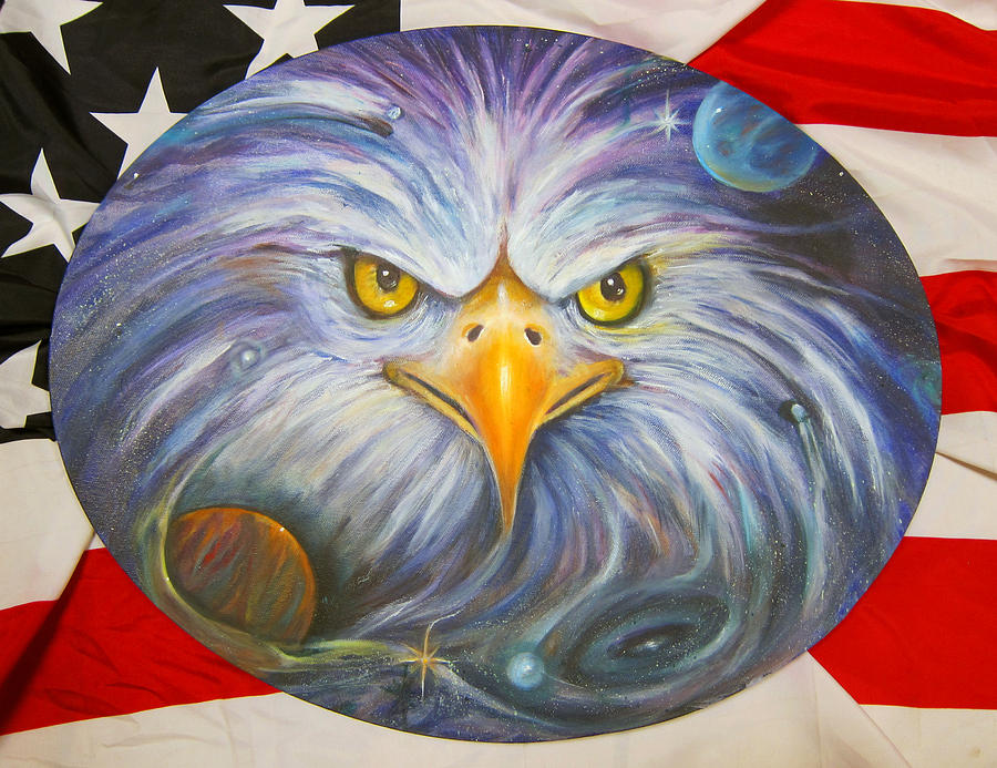Eyes of Freedom Painting by Sherry Strong