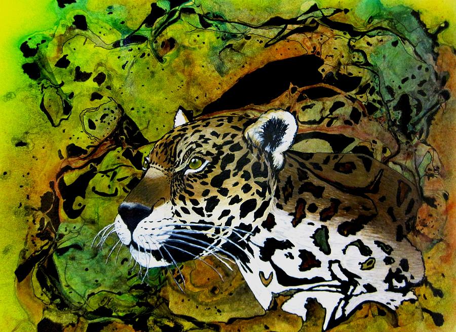Animal Painting - Eyes of the Seeker by Liz Borkhuis