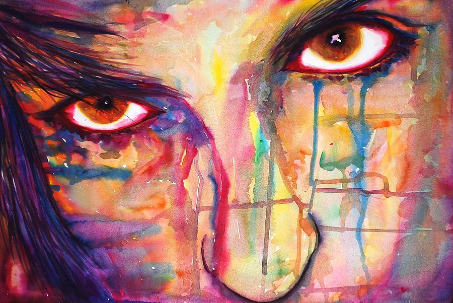 Drip Mixed Media - Eyes of Truth by Joseph Lawrence Vasile Drip Mixed Media - Eyes of Truth by Joseph Lawrence Vasile