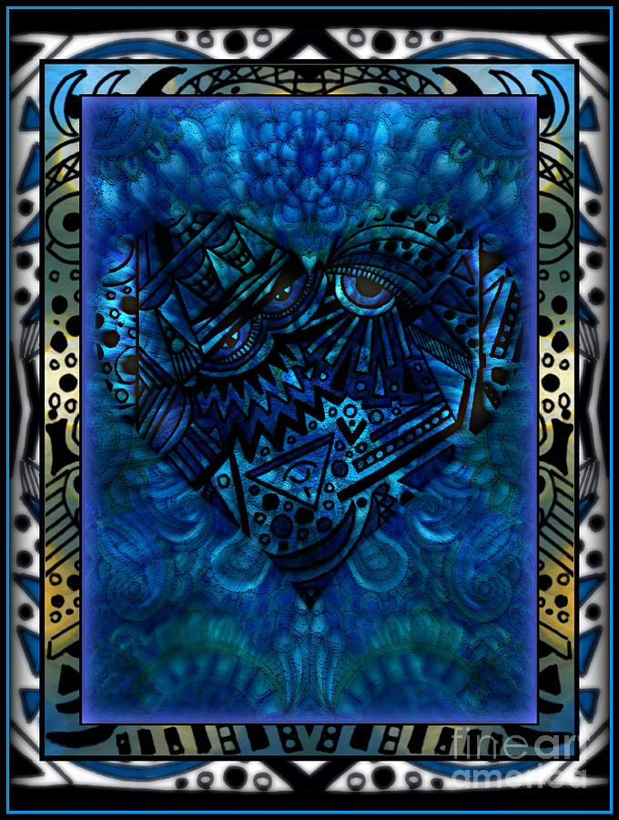Abstract Mixed Media - Eyes Wide Open Heart by Wbk