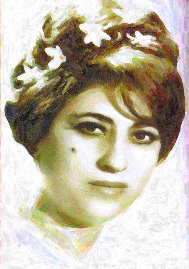Eyse San Nemir - Kurdish Folk Singer Painting by Celestial Images