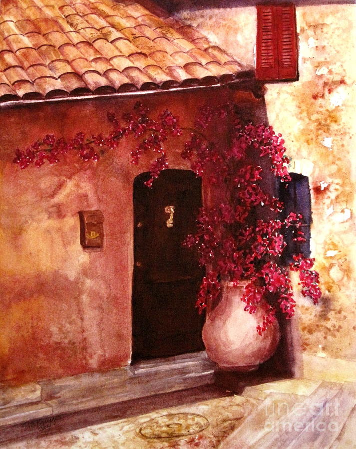Eze Painting by Suzanne Krueger