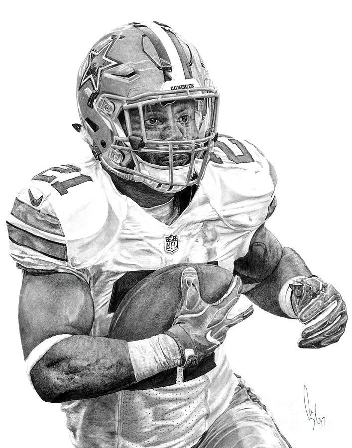 43+ Ezekiel Elliot Coloring Page Download