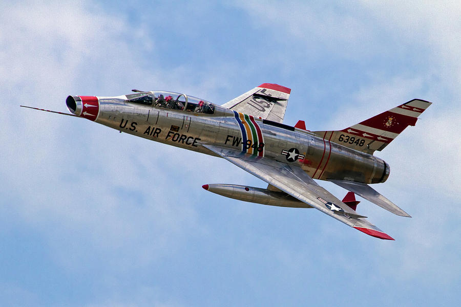 Jet Photograph - F-100 by Bill Lindsay