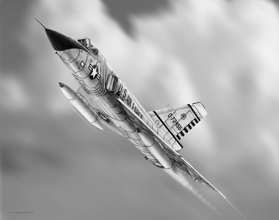 F-106A Delta Dart  Drawing by Douglas Castleman