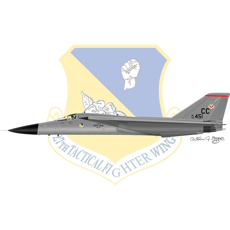F-111F Aardvark Digital Art by Arthur Eggers
