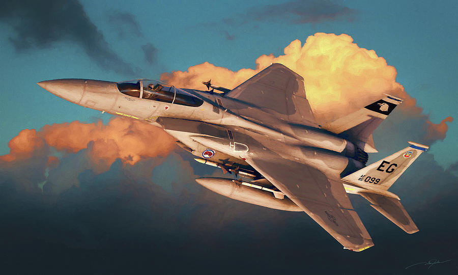 Eagle Digital Art - F-15C Eagle by Dale Jackson