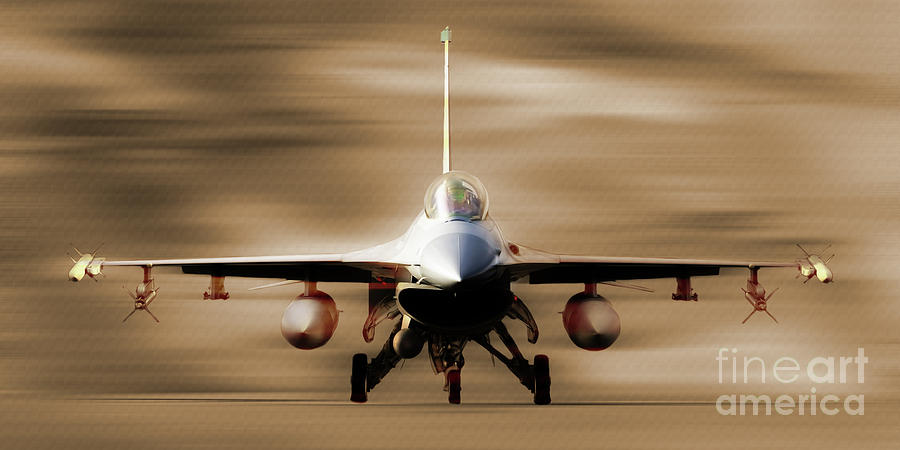 F 16 fighting falcon 012 Painting by Gull G