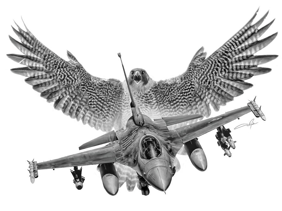 Falcon Digital Art - F-16 Fighting Falcon by Dale Jackson