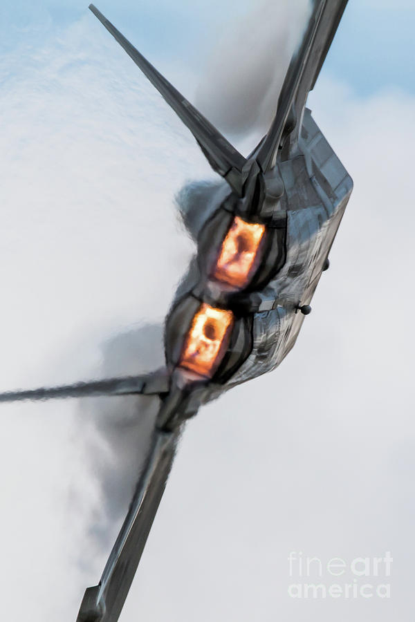 F-22 Raptor Burners Digital Art by Airpower Art