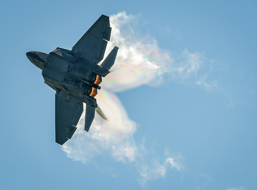 F-22 Vapor Photograph by David Hart