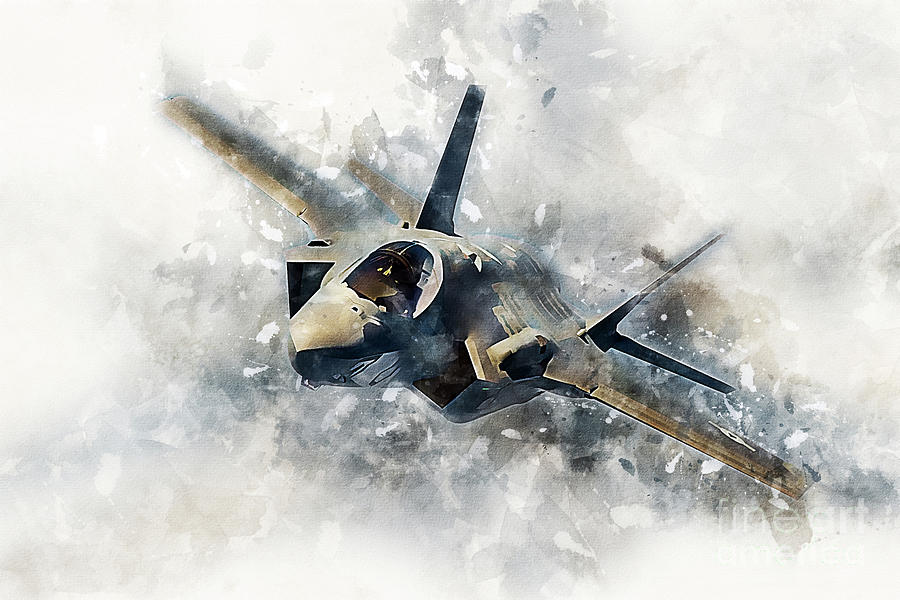 F-35 Lightning II - Painting Digital Art by Airpower Art
