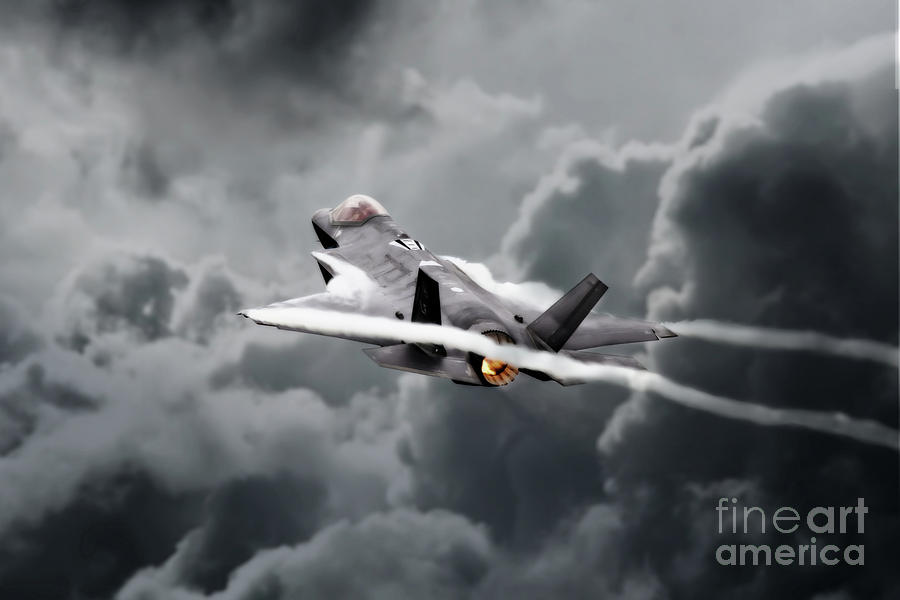 F-35 Ribbons Digital Art by Airpower Art