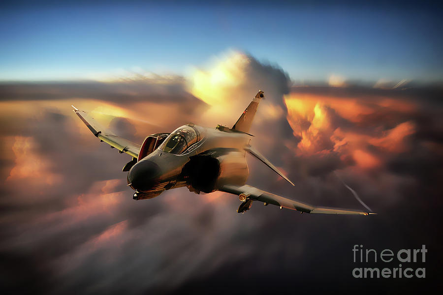 F-4 Phantom Hitter Digital Art by Airpower Art