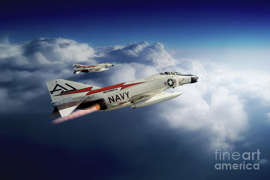 F-4 Phantom VF-74 Digital Art by Airpower Art