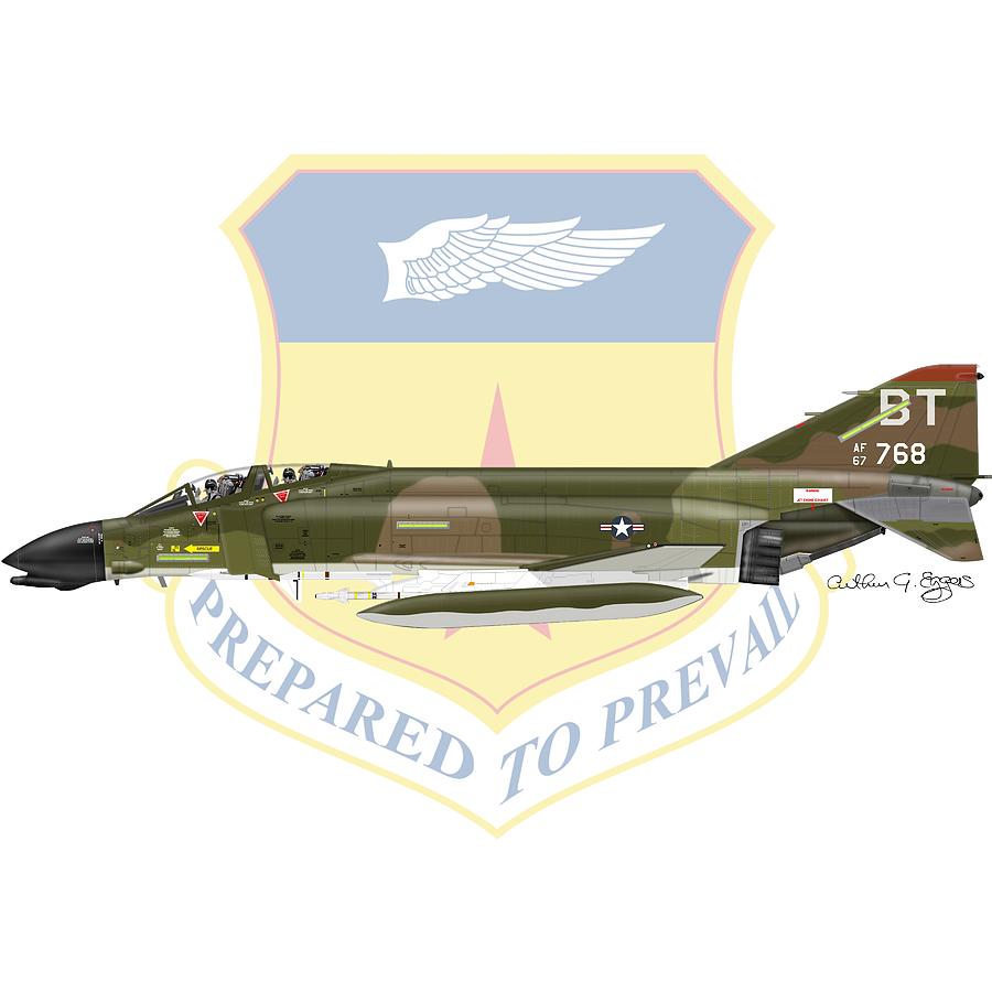 F-4D Phantom Bitburg Digital Art by Arthur Eggers
