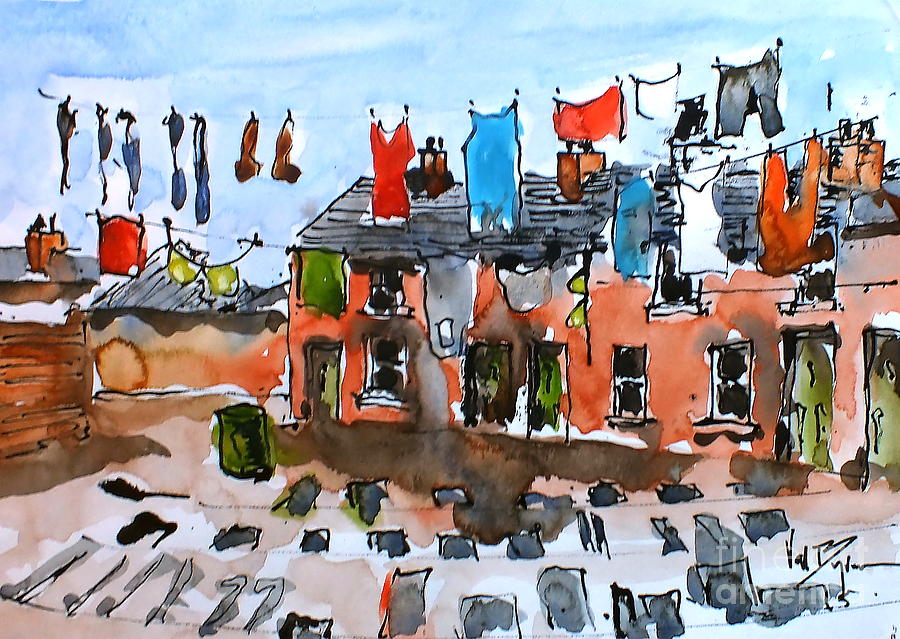 F 815 Monday  morning  Painting by Val Byrne