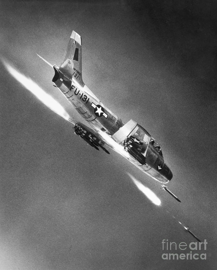 F-86 Jet Fighter Plane Photograph by Granger
