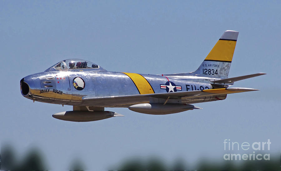 F-86 Sabre Flyby Photograph by Rick Bures