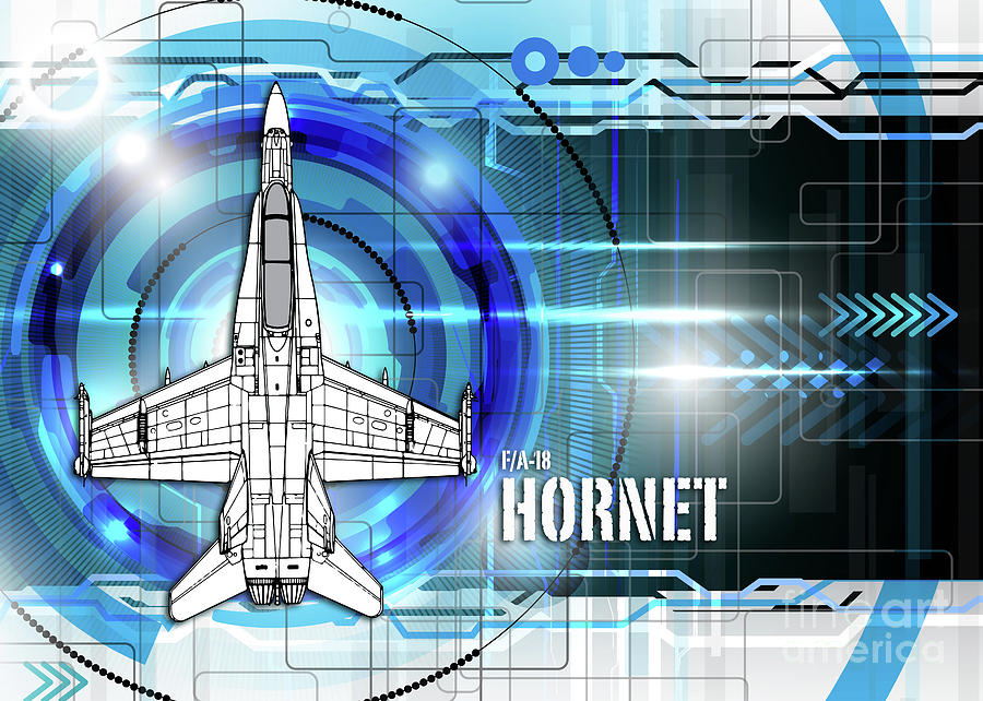 F/A-18 Hornet Digital Art by Airpower Art