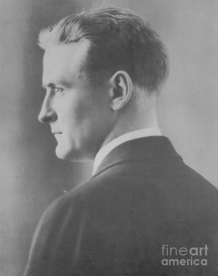 F. Scott Fitzgerald, American Author Photograph by Photo Researchers