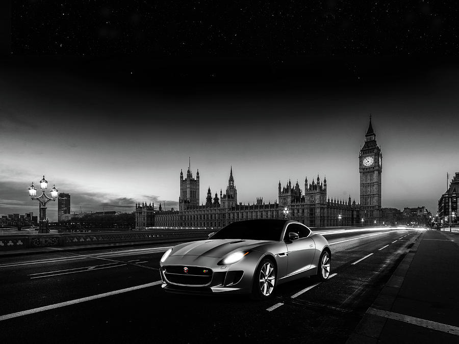 Car Photograph - F-Type In London by Mark Rogan