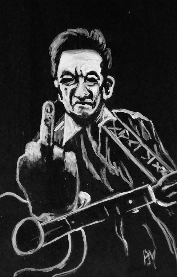 F U Johnny Painting by Pete Maier