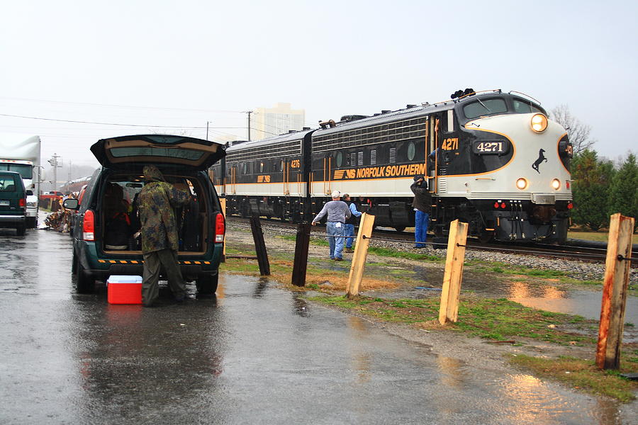 NS Executive Train in the Rain Photograph by Joseph C Hinson