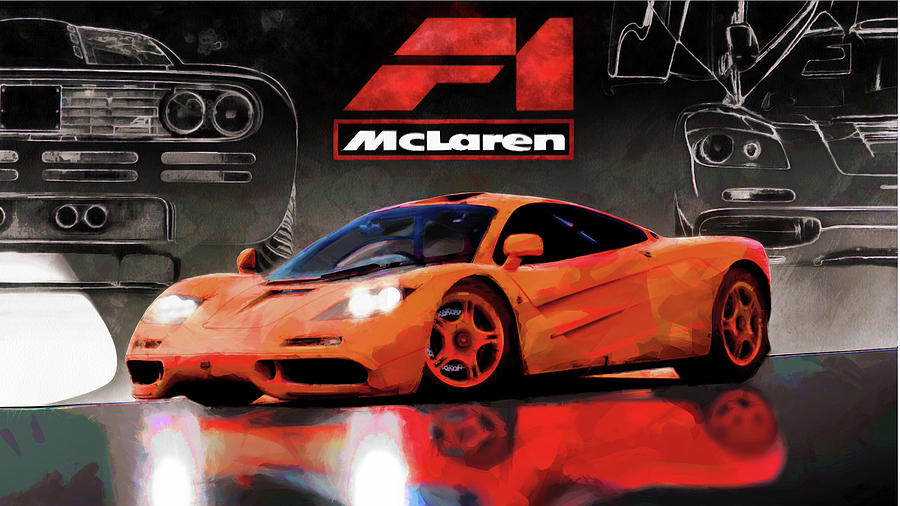 F1 McLaren Painting by Tano V-Dodici ArtAutomobile
