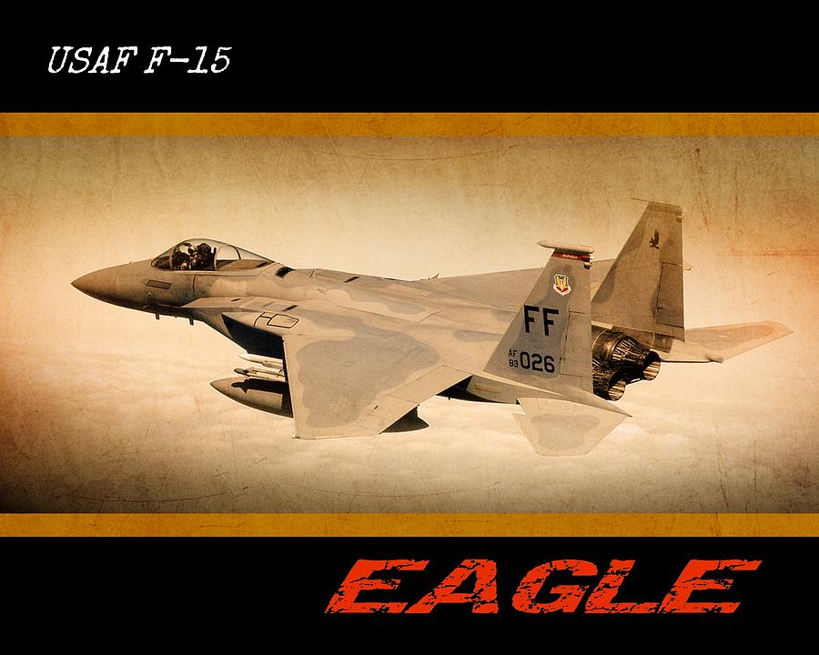 F15 Eagle Digital Art by John Wills