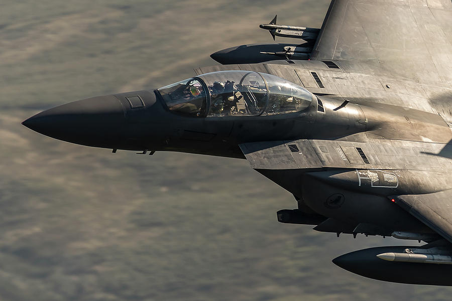 F15E Strike Eagle, 03003 Photograph by Neil Johnson - Fine Art America