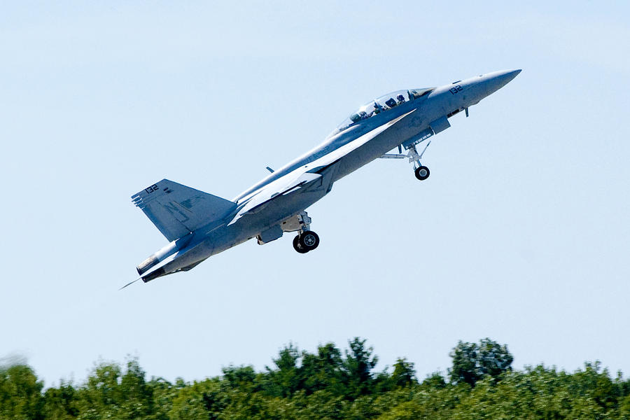F18 - Take off Photograph by Greg Fortier