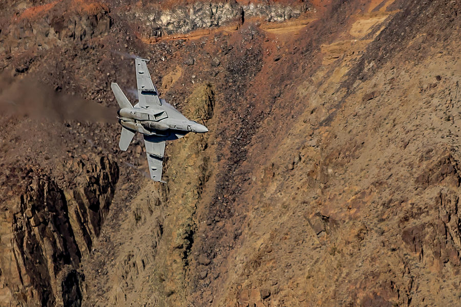F18 In Star Wars Canyon Photograph by Bill Gallagher