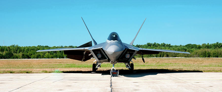 Jet Photograph - F22 Raptor by Greg Fortier