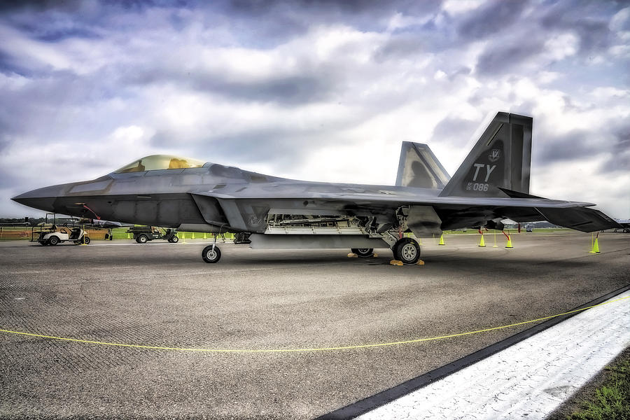 F22 Raptor In Hdr Photograph By Michael White Fine Art America