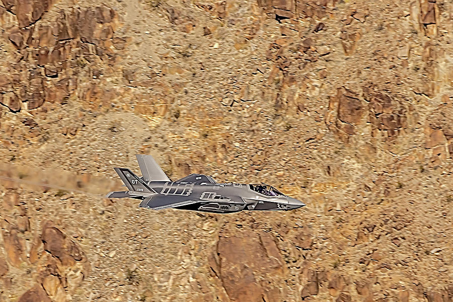F35 Flying The Jedi Transition Photograph by Bill Gallagher