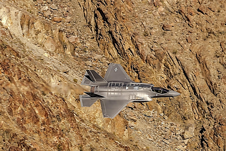 F35 Lightning From Above At The Jedi Transition II Photograph by Bill Gallagher