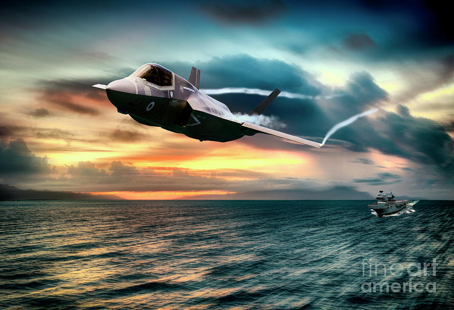 F35 Lightning Launch Digital Art by Airpower Art