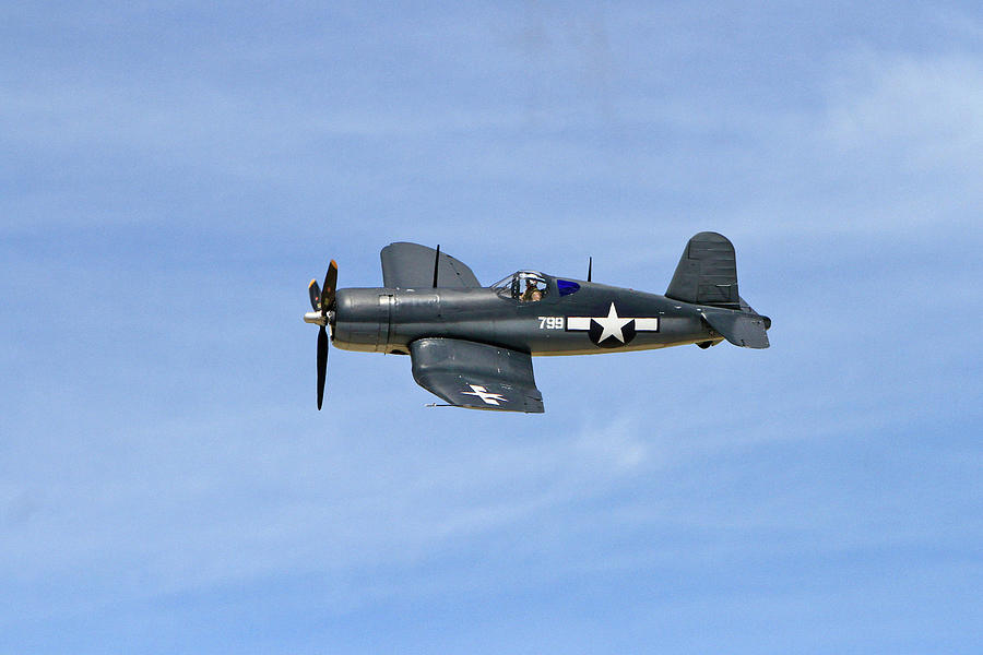 F4U in the Sky Photograph by Shoal Hollingsworth