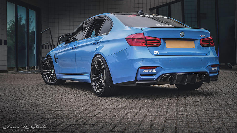 Car Photograph - F80 M3 in Blue by Jason Steele