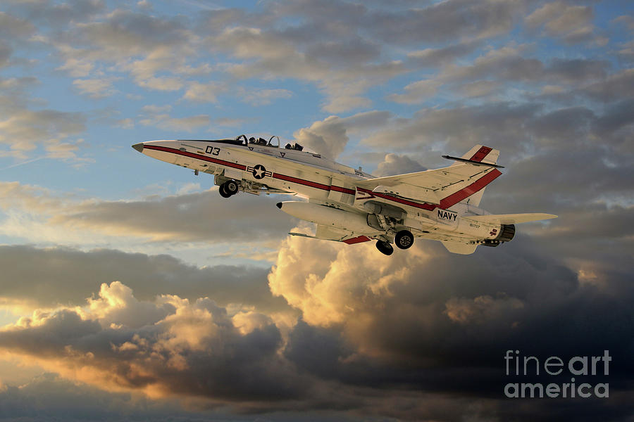 FA-18B Hornet Digital Art by Airpower Art