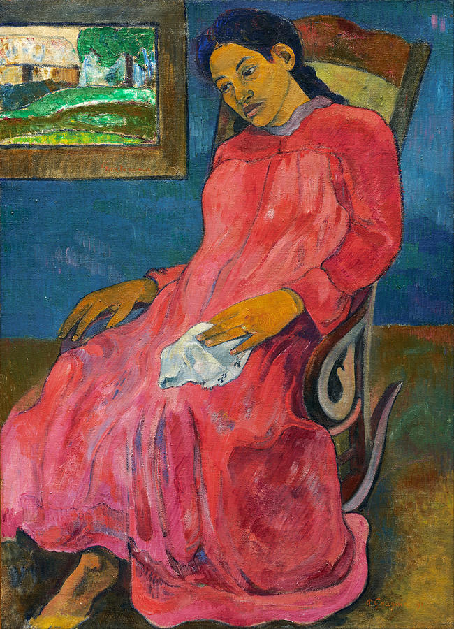 Paul Gauguin Painting - Faaturuma. Melancholic by Paul Gauguin