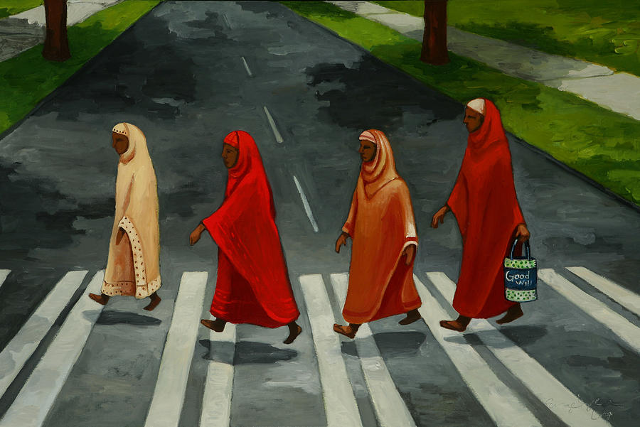 Seattle Painting - Fab Four by Joan Engelmeyer