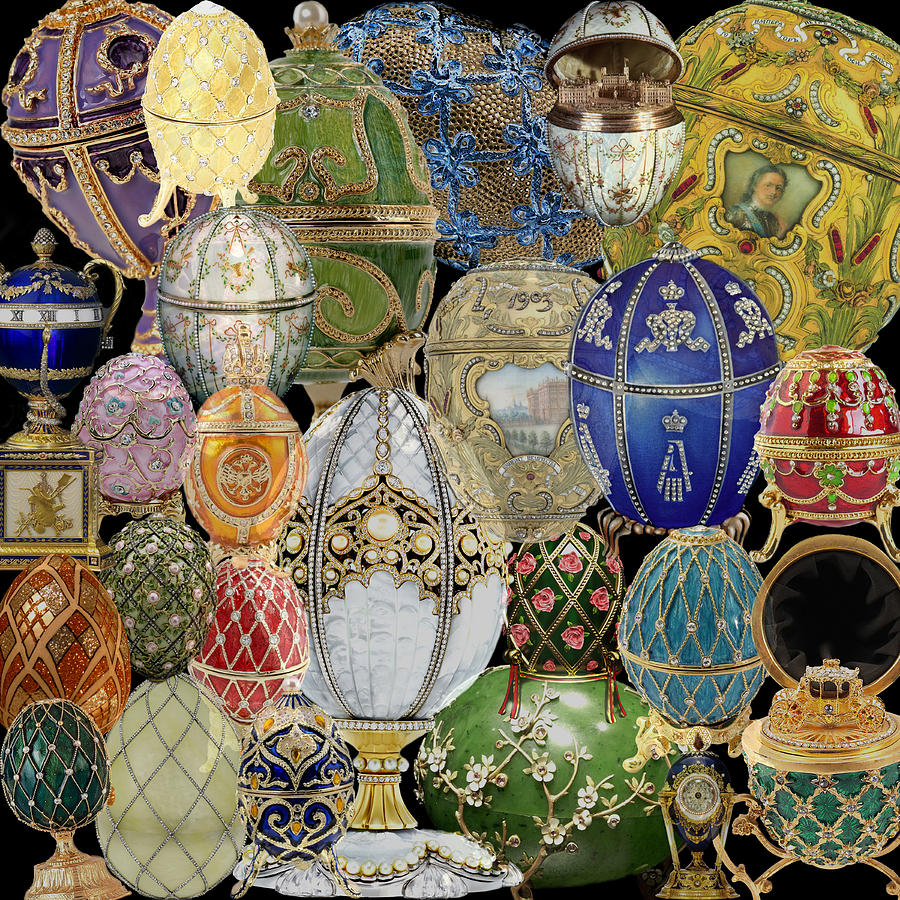 Faberge Eggs Photograph - Faberge Eggs by Andrew Fare