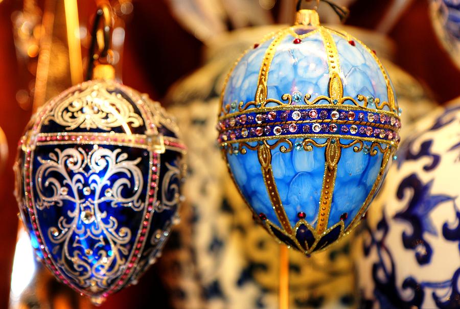 Faberge Holiday Eggs Photograph by Carol Montoya