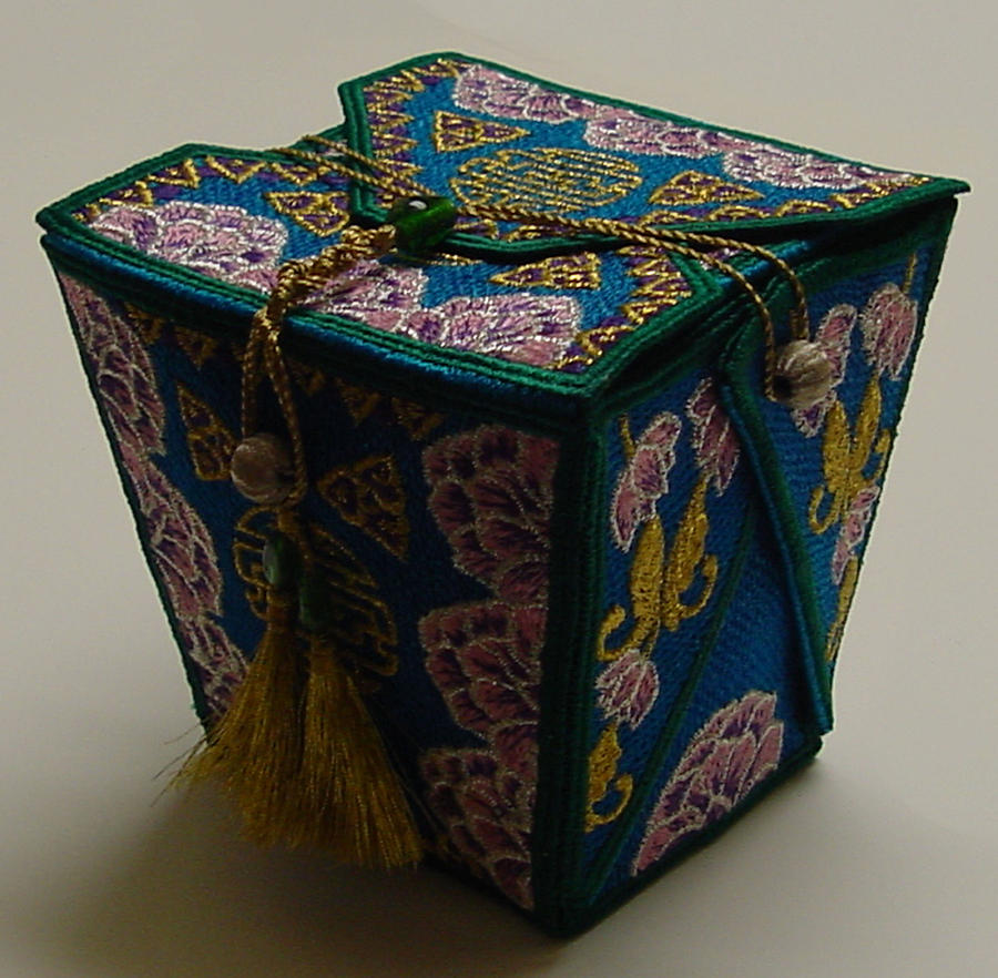 Fabric Chinese Takeout Box Tapestry - Textile by Shirley Heyn