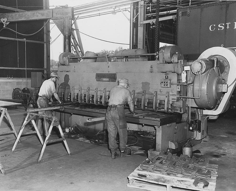 Fabrication at Machine Shop in Clinton Iowa Photograph by Chicago and North Western Historical Society