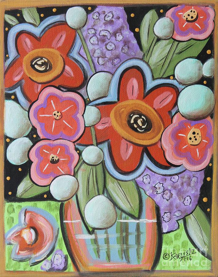 Fabulous Blooms 1 Painting by Karla Gerard - Fine Art America