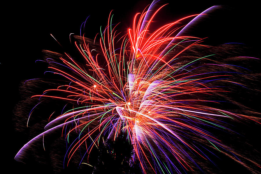 Fabulous Fireworks Photograph by Toni Hopper